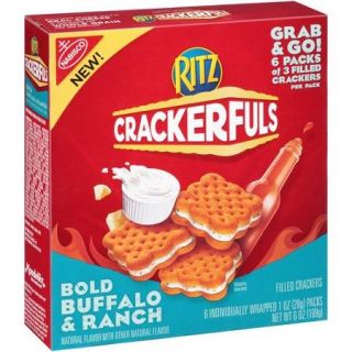 Nabisco Ritz Crackerfuls Bold Buffalo & Ranch Filled Crackers, 1 oz, 6 count