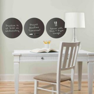 Charcoal Black Dry Erase Dot Decals
