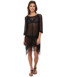 L*Space Vista Beach Sweater Cover Up Black