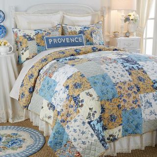 Clever Carriage Home Provence Toile 3 piece Quilt Set   7891906