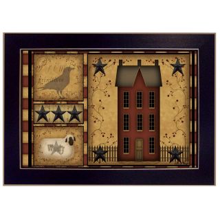 Primitive Shadowbox by Carrie Knoff Framed Painting Print by Millwork