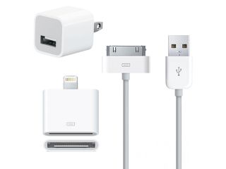 Apple 5W USB Power + 30 Pin USB Sync Power Cable + Lighting 30 Pin Adapter     Mac Accessories