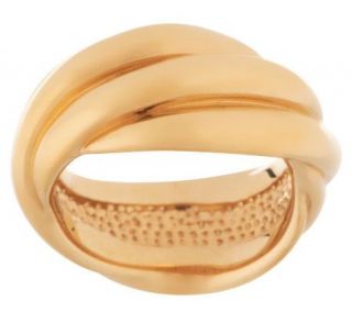 Bold High Polished Rolling Style Band Ring 14K Gold —