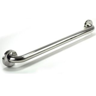 WingIts Premium Series 48 in. x 1.25 in. Grab Bar in Polished Stainless Steel (51 in. Overall Length) WGB5PS48