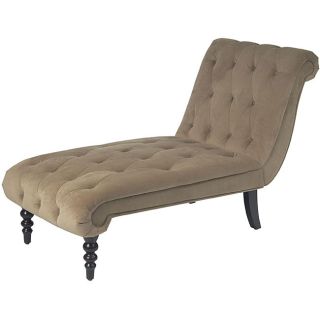 Office Star Avenue Six Curves Tufted Chaise Lounge  