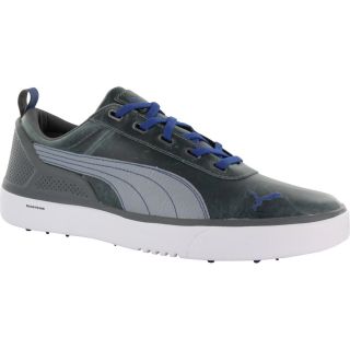 Puma Mens Monolite Spikeless White/ Monaco Blue Golf Shoes  