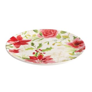 Paula Deen Holiday Floral 12 inch Round Platter   15855770  