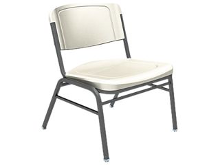 Iceberg ICE64023 Heavy Gauge Steel Frame Rough"N"Ready Big and Tall Stack Chair, 4 / Carton