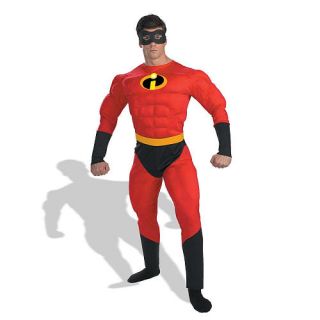 Disney Pixar Mens Mr. Incredible Muscle Halloween Costume   X Large    Buyseasons