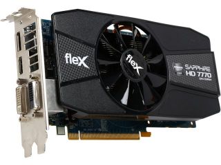 Refurbished SAPPHIRE FleX Radeon HD 7770 DirectX 12 11201 96 90G 1GB 128 Bit GDDR5 PCI Express 3.0 CrossFireX Support Video Card