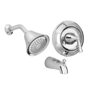 American Standard Transitional Chrome 1 Handle Bathtub and Shower Faucet with Single Function Showerhead
