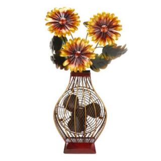 Deco Breeze 7 in. Figurine Fan Flower Vase DBF0364