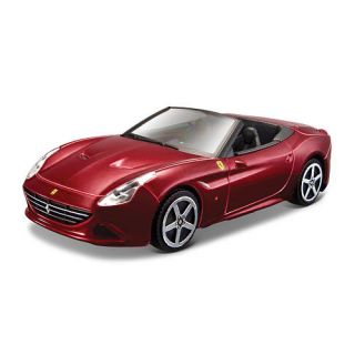 Bburago Ferrari Series Race and Play 143 Scale Diecast Car   Metallic Red Ferrari California (Open Top)    Maisto