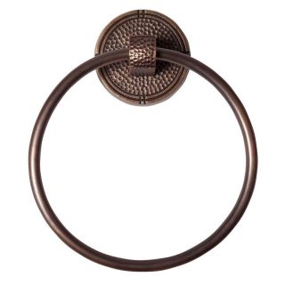 The Copper Factory Artisan Antique Copper Wall Mount Towel Ring