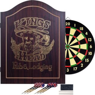 Trademark Games Kings Head Value Dartboard Cabinet Set   15382556