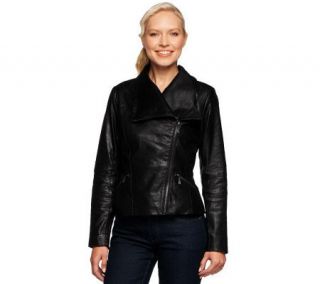 G.I.L.I. Distressed Leather Motorcycle Jacket —