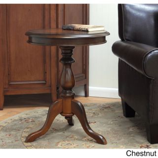 Wood 26 inch Tray Top Pedestal Table (China)