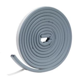 Frost King E/O 9/16 in. x 5/16 in. x 10 ft. Gray EPDM Cellular Rubber Weatherstrip Tape V27GA
