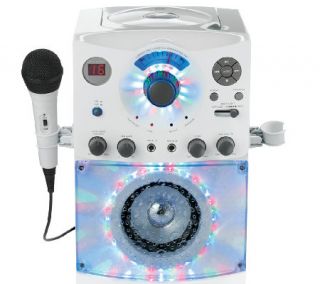Top Loading CDG Karaoke System with Sound & Disco Light Show —