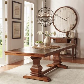 TRIBECCA HOME Atelier Traditional French Burnished Brown Pedestal