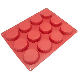 Freshware 12 Cavity Silicone Tartlet Mold   Red   7309853