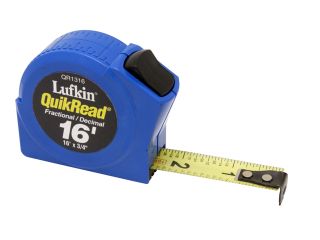Lufkin QR1316 3/4" x 16' Quikread Power Return Tape