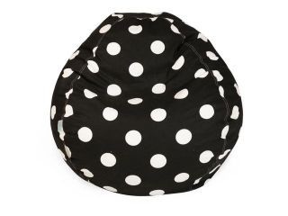 Black Large Polka Dot Small Bean Bag