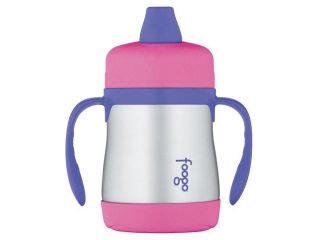 Thermos Foogo Pink Vacuum Insulated Soft Spout 7 oz Sippy Cup