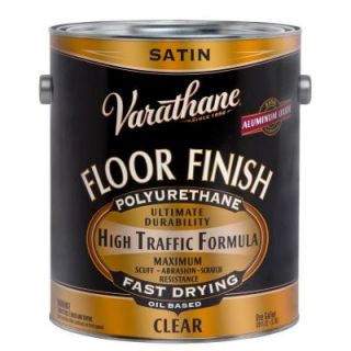 Varathane 1 gal. Clear Satin 275 VOC Oil Based Floor Finish Polyurethane (Case of 2) 242608