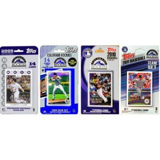 C & I Collectibles MLB 4 Different Licensed Trading Card Team Set