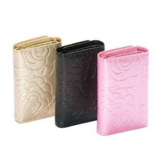 3 Mixed Flower Faux Leather 6 Clasp Key Holder Wallets