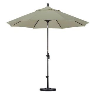 California Umbrella 9 ft. Aluminum Collar Tilt Patio Umbrella in Taupe Pacifica GSCU908117 SA61