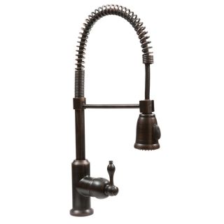 Premier Copper Products Spring Single Handle Deck Mount Kitchen Faucet
