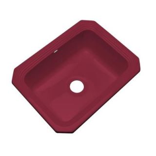 Thermocast Rochester Undermount Acrylic 25 in. Single Bowl Kitchen Sink in Ruby 25066 UM