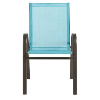 Home Decorators Collection Patio Sling Chair in Blue (2 Pack) DISCONTINUED 0876400310