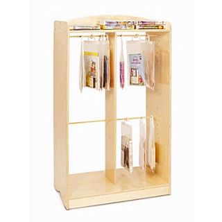 Whitney Brothers Hanging Bag Storage Unit, Natural