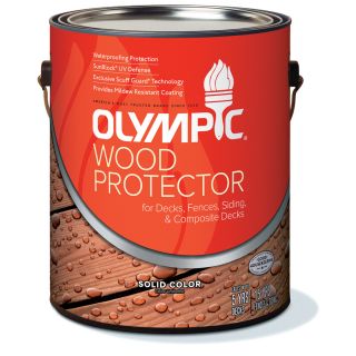Olympic Wood Protector Tintable White Also Base 1 Solid Exterior Stain (Actual Net Contents 121 fl oz)