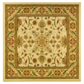Safavieh Lyndhurst Ivory and Tan Square Indoor Machine Made Area Rug (Common 8 x 8; Actual 96 in W x 96 in L x 0.5 ft Dia)
