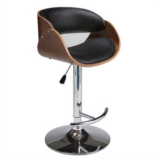 Pastel Furniture Kaffina 33" Upholstered  Bar Stool in Black   QLKF21927997969