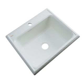 Thermocast Wentworth Drop In Acrylic 25 in. 1 Hole Single Bowl Kitchen Sink in Sterling Silver 27182