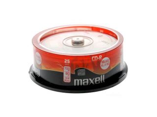 MAXELL CD R XLII 80 Audio Spindle 25 recordable discs blank media