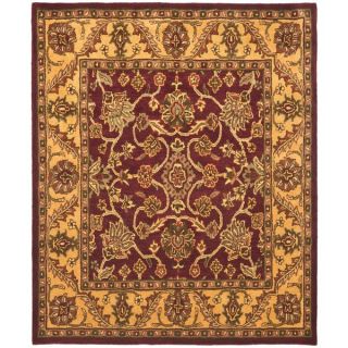 Safavieh Handmade Golden Jaipur Burgundy/ Gold Wool Rug (96 x 136)