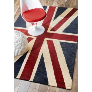 nuLOOM Handmade United Kingdom Flag Wool Rug (4 x 6)  