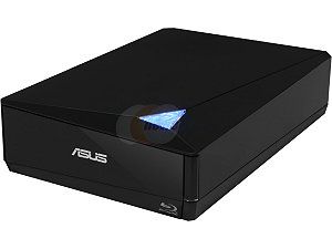 Open Box ASUS USB 2.0 / USB 3.0 External 12X Blu Ray Writer Model BW 12D1S U LITE/BLK/G/AS