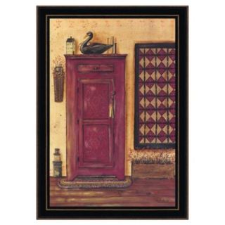 Millwork Engineering Old Red Pie Safe , Framed Art /Textured, by The Craft Room, Model # BR133