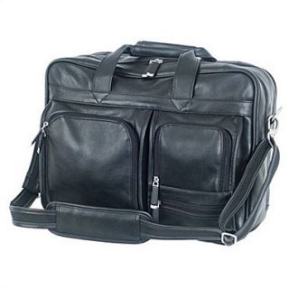 Mercury Luggage Sondrio Leather Briefcase; Black