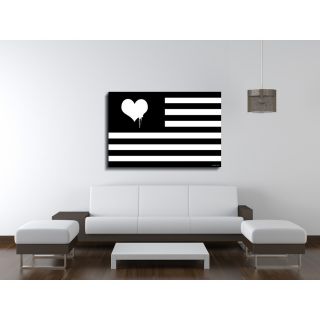 Moderate Love Flag Graphic Art on Wrapped Canvas by Maxwell Dickson
