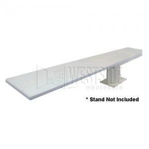 S.R. Smith 66 209 3102 10 Ft Olympian Aluminum Commercial Diving Board Only   Radiant White