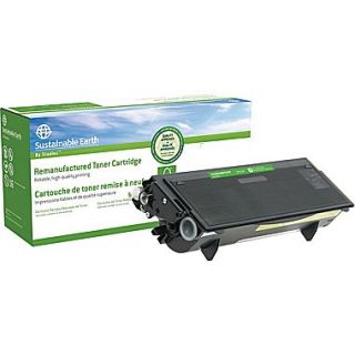 Sustainable Earth by Remanufactured Black Toner Cartridge, Brother TN 570, High Yield