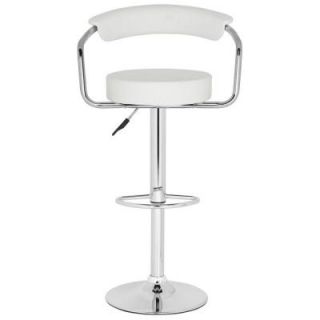 Safavieh Angus 25.2 in. Bar Stool in White FOX7511A